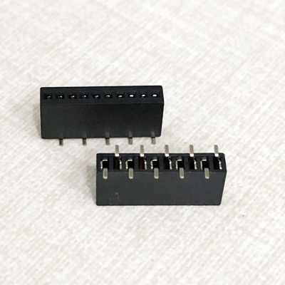 Female header 1.27mm pitch SMT Single Row H=5.8mm
